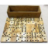 Stalag Luft III Box of Dominos stamped Luft III. Sold A/F