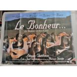Film Poster: Le Bonheur est dans le pres (Happiness is in the field), 1995, UK Release 1996. 30" x