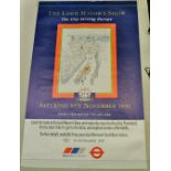 London Underground Poster advertising the 1991, 9 November Lord Mayor's Show, a scarce large
