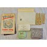 German WWII Items including: An Eagle marked trinket box, Booklets, Medicals dressings, Luftwaffe