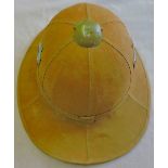 German WWII Afrika Korps Pith Helmet, 1941 dated and many more markings. This is a museum copy.