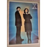 Poster: The X-Files (25" x 36", has a tear at bottom right as you look at it). Picture shows