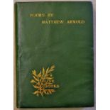 Poems by Matthew Arnold - The Olive Books, dated 1896. Leather bound with inset gold leaf.