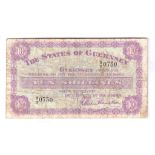 Guernsey 1955 - (1 May) 10 shillings, fine, P42a, serial S/T0750, scarce - stock of a long