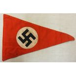 German WWII style Pennant, Sold A/F