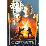 Star Wars Episode III - Revenge of The Sith Cinema promotional Standee poster Display, two piece