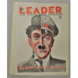 The Leader Magazine - a collection of front cover art (10) as produced by Len Gamblin. There is some