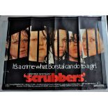 Film Poster: Scrubbers (1983, 40" x 30"). Starring Amanda York, Chrissie Cotterill, Elizabeth