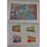 Railway and Tram Poster (two posters): Both posters are 25" by 17.5". Poster one is a picture of the