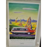 Railwayman Poster: Intercity Monorail Services published by the Central Advertising Services. An