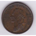 Ireland 1816 - penny token, Wellington plus Erin Co, Bragh, rev EDWD, Stephens 1816, AVF scarce