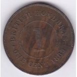 British Honduras 1885 - cent GEF/AUNC, (KM6) scare
