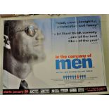 Film Poster: In the Company of Men (1997, 40" x 30"). Starring Aaron Eckhart, Matt Malloy and