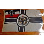 German WWI Kriegflagge (War Flag) with lanyard markings: Berlin 1917, 85x150, Sold A/F