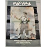 Art Exhibition Poster: Max Wall - Pictures by Maggi Hambling at The National Portrait Gallery