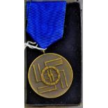 German SS 8 year LSGC Medal in box WWII style