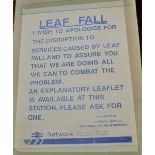 Railway Poster (2): LEAF FALL (23" x 33", matt finish). This poster from the early 1990s