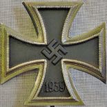 German WWII Style Iron Cross 1st Class, three piece construction. Sold A/F