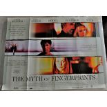 Film Poster: The Myth of Fingerprints (1997, 40" x 30"), some creasing but otherwise in good