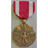 US Meritorious Service Medal, issued to soldiers for meritous service subsequent to January 16,