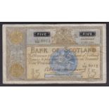 Bank of Scotland 1940 Five Pounds and 1963 Ten Pounds (2), VF