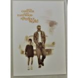 Film Brochure, A Perfect World, 1993. A4 size, poster frontage opens out to centrefold containg