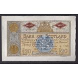 Bank of Scotland 1958 Twenty Pounds, EF