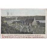 Wales Llanfair PG - In full 'The Great Jaw Breaker' Church Yard view, used Rhosneigh 1907 thimble.