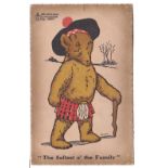 Bear - Comic Bear Card by Becher "The Safest in the family" Reg copyright No.9389/1