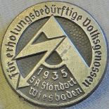 German 1930's SA Standort Wiesbaden "Für erholungsbedürftige Volksgenossen" 1935. See terms and