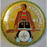 German 1930's Marksmans badge "Meisterklasse Kitzbühel" a scarce an unusual piece. Maker marked:
