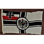 Imperial German WWI Battle flag stamped Kiel 1917
