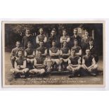 Football-Wycombe Wanderers F.C-1920-1921 real photo's team post cards-winners Berks and Bucks-