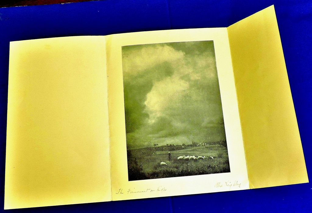 Alexander Keighley Christmas Card with a print 'The firmament on high' inside. Signed in pencil by - Image 2 of 3