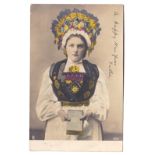 Ethnic/Costumes - 1905 used postcards (2) one Dutch, the second beautifully hand coloured.