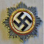 German WWII Deutches Kreuz, '1' Deschler & Sohn, Munchen stamped on the pin. GVF. See T&C
