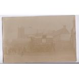 Great Britain - The Church Army - 1910 RP of the Gospel Temperance Caravan Parked in a village