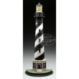 CAPE HATTERAS LIGHTHOUSE DOORSTOP. American 1920-30. Unknown foundry. Cast-iron example of hollow