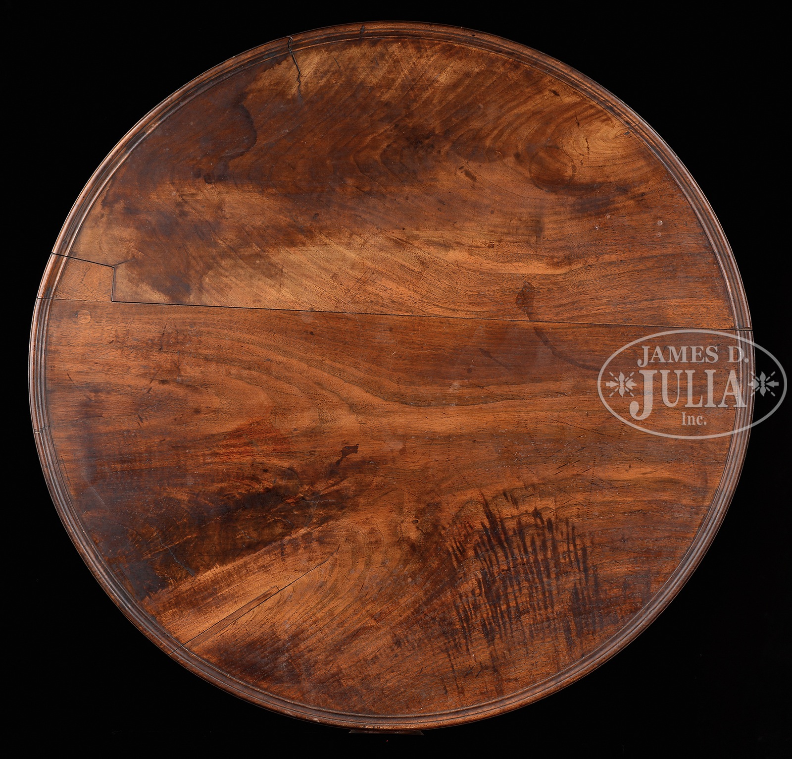 QUEEN ANNE WALNUT TILT TOP BIRDCAGE TEA TABLE. Third quarter 18th century, Lancaster County - Image 3 of 3