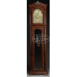 FINE J.C. JENNENS TALL CASE CLOCK. 1st quarter 20th century, England. The neo-classical mahogany