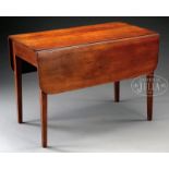 HEPPLEWHITE DROP LEAF TABLE OF INTERMEDIATE SIZE. First quarter 19th century, New England. Typical
