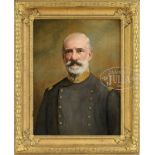 AMERICAN SCHOOL (19th Century) PORTRAIT OF MAJOR EDWARD STANLEY MARSH. Distinguished bust length