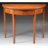 FEDERAL INLAID MAHOGANY CARD TABLE ATTRIBUTED TO JACOB FORSTER. Circa 1810. Charlestown,