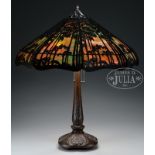 HANDEL SUNSET PALM TABLE LAMP.