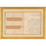 FRAMED FACSIMILE GEORGE WASHINGTON LETTER.