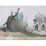 POLITICAL LITHOGRAPHS, 3 hand tinted framed lithographs by John Doyle (H.B.)