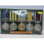 MEDALS, Group of 5 comprising GSM clasp Palestine 1945-48, Korea medal, UN Korea, Africa General