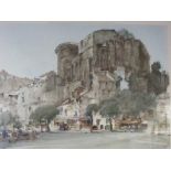 W RUSSELL FLINT, signed colour print "The Castle", 17.5" x 24"