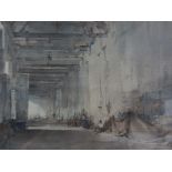 W. RUSSELL FLINT, signed colour print, "The Cloisters", 19.5" x 26"