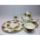ROYAL ALBERT, "Old Country Roses" pattern tea ware, 53 pieces